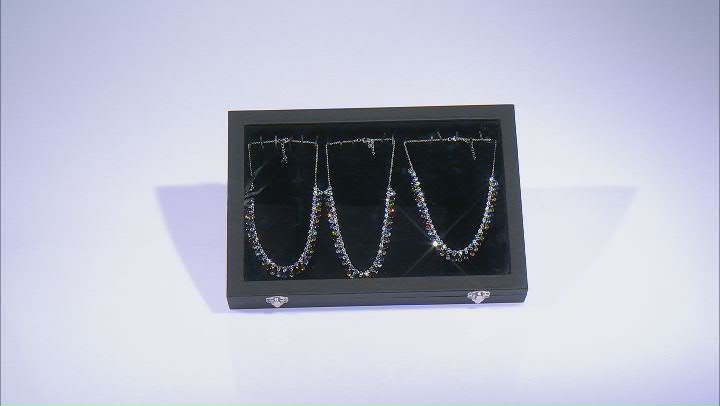 Necklace Jewelry Box with Window in Black Video Thumbnail