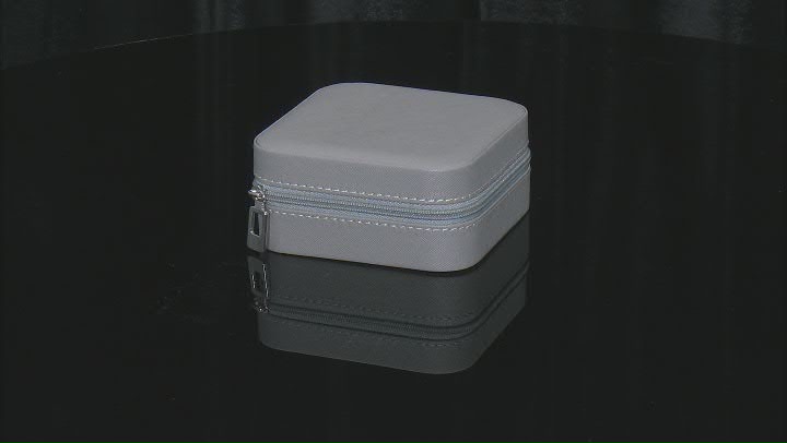Gray Travel Size Jewelry Box with Cleaning Cloths & Earring Backs 43 Pieces Total Video Thumbnail