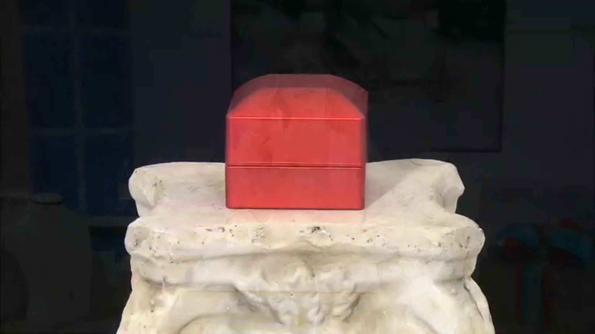 Red Color Ring Box with Led Light appx 6.5x6x4.8cm Video Thumbnail