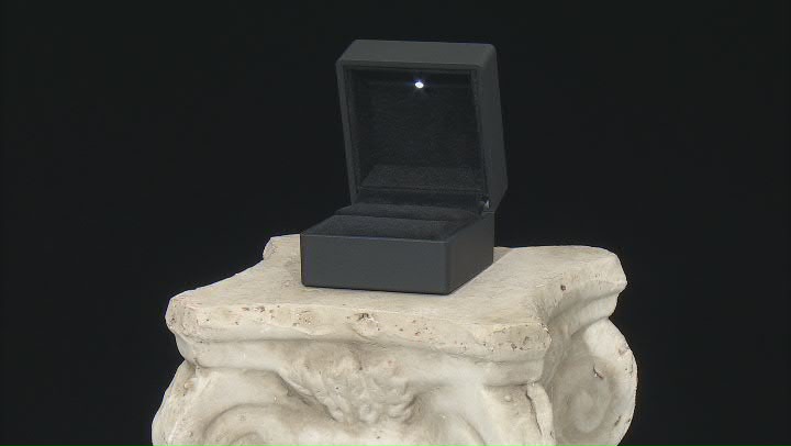 Black Color Ring Box with Led Light appx 6.5x6x4.8cm Video Thumbnail