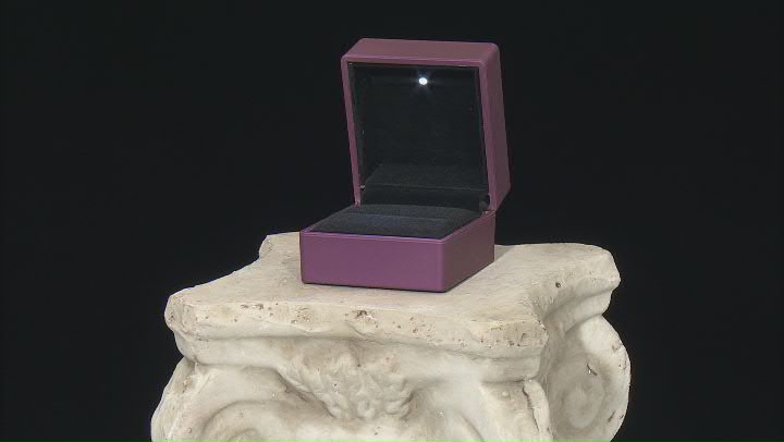 Purple Ring Box with Led Light appx 6.5x6x4.8cm Video Thumbnail