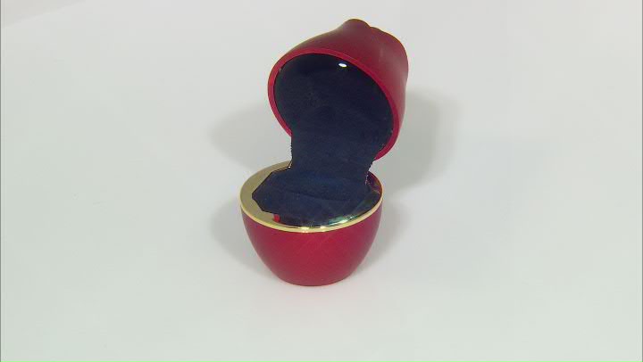 Red Rose Shaped Ring Gift Box with LED light Video Thumbnail