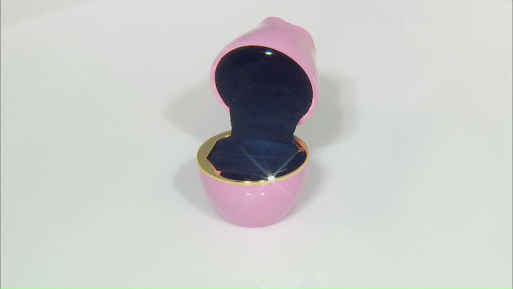 Pink Rose Shaped Ring Gift Box with LED light Video Thumbnail
