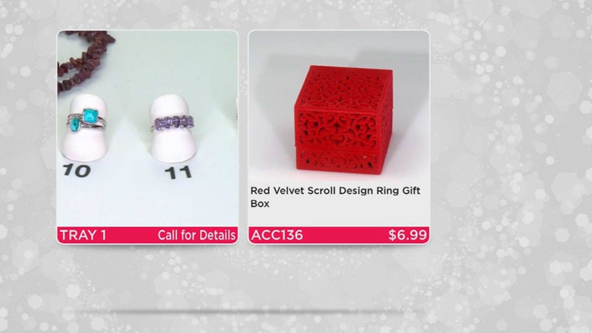 Red Velvet Scroll Design Ring Gift Box Video Thumbnail