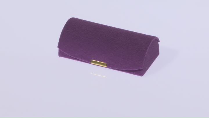 Purple Velvet Travel Size Jewelry Case Video Thumbnail