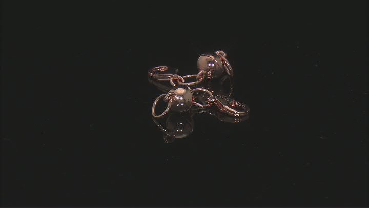 Magnetic Clasp Set of 2 in 18k Rose Gold Over Sterling Silver Video Thumbnail