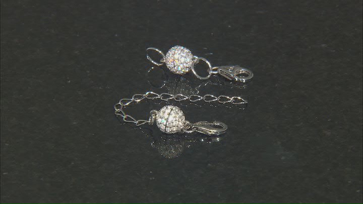 Bella Luce(R) rhodium over silver Magnetic Clasp set of 2 Video Thumbnail