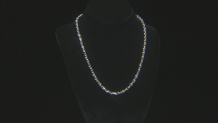 Sterling Silver 4mm Cable Chain Necklace 20 Inches Video Thumbnail