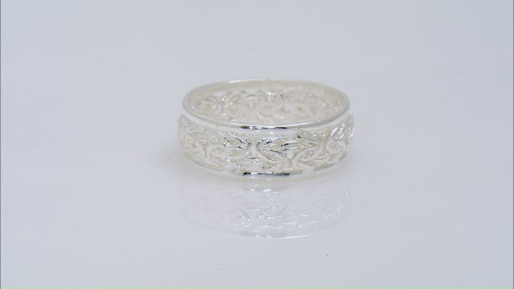 Sterling Silver Byzantine Band Ring Video Thumbnail
