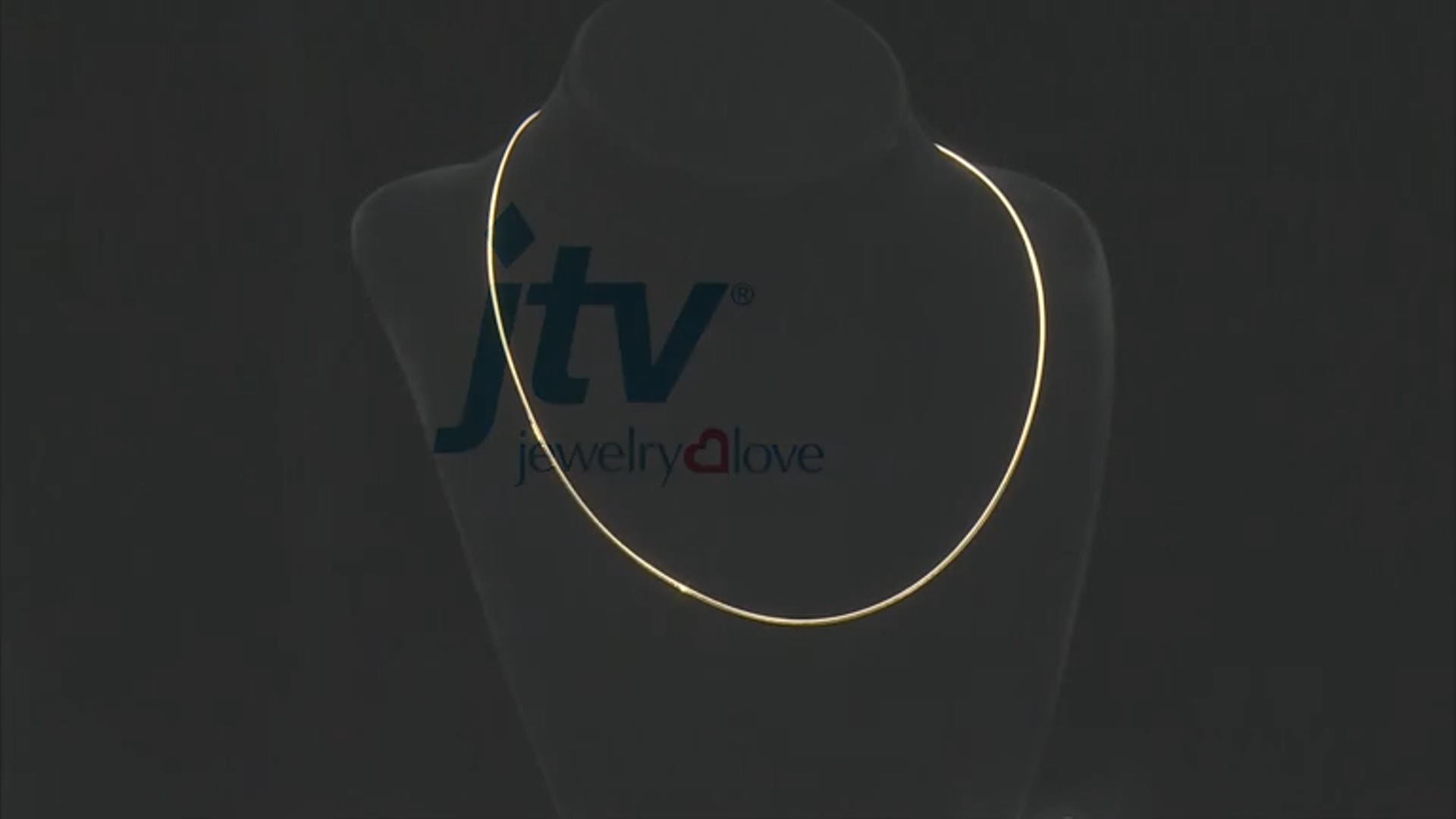 Sterling Silver & 18k Yellow Gold Over Sterling Silver 1.35mm Reversible Omega 18 Inch Necklace Video Thumbnail