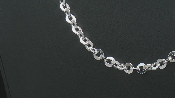 Sterling Silver 5.4mm Cable 20 Inch Chain Video Thumbnail