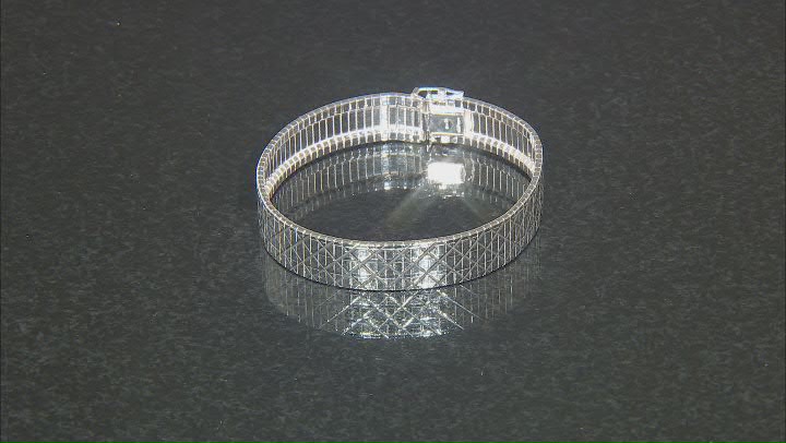 Sterling Silver 12mm Diamond-Cut Cleopatra Bracelet Video Thumbnail
