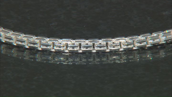 Sterling Silver Double Box Link Bracelet Video Thumbnail