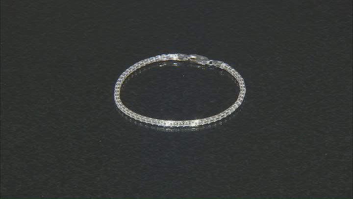 Sterling Silver Double Box Link Bracelet Video Thumbnail