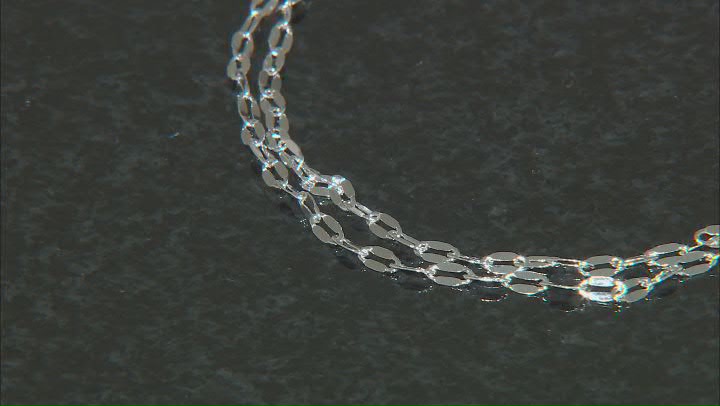 Sterling Silver Mirror Link Multi-Row Bracelet Video Thumbnail