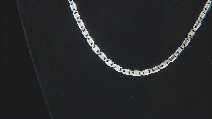 Sterling Silver 3mm Valentino 20 Inch Chain Video Thumbnail