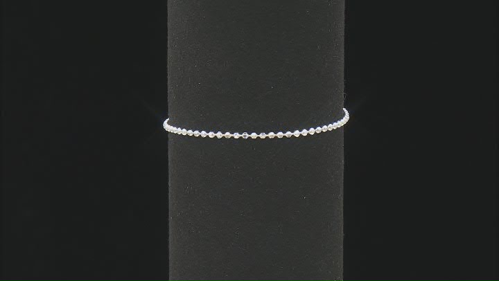 Sterling Silver Diamond-Cut 2mm Bead, 3.3mm Paperclip, & 2mm Singapore Link Bracelet Set of 3 Video Thumbnail