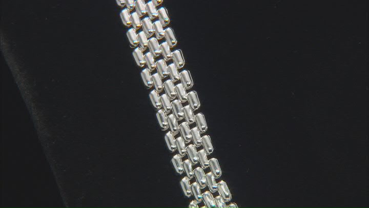 Sterling Silver 12mm Panther Link 18 Inch Chain Video Thumbnail