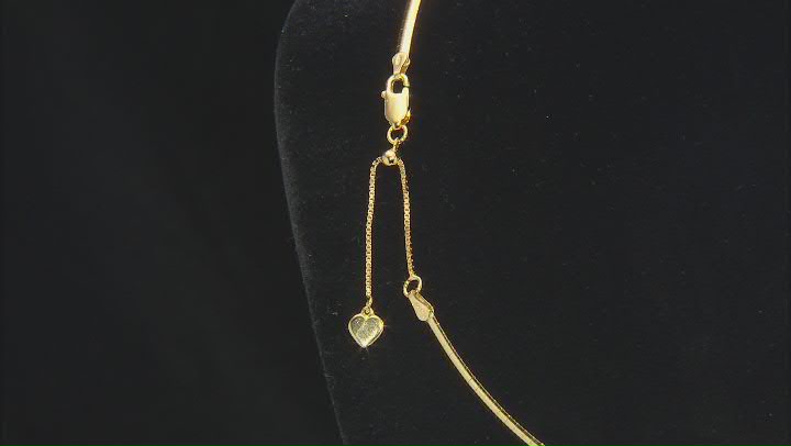 18k Yellow Gold Over Sterling Silver 2.5mm Omega 18 Inch Chain Video Thumbnail