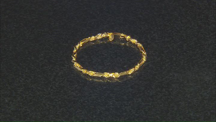 18k Yellow Gold Over Sterling Silver 4.5mm Milano Rope Link Bracelet Video Thumbnail