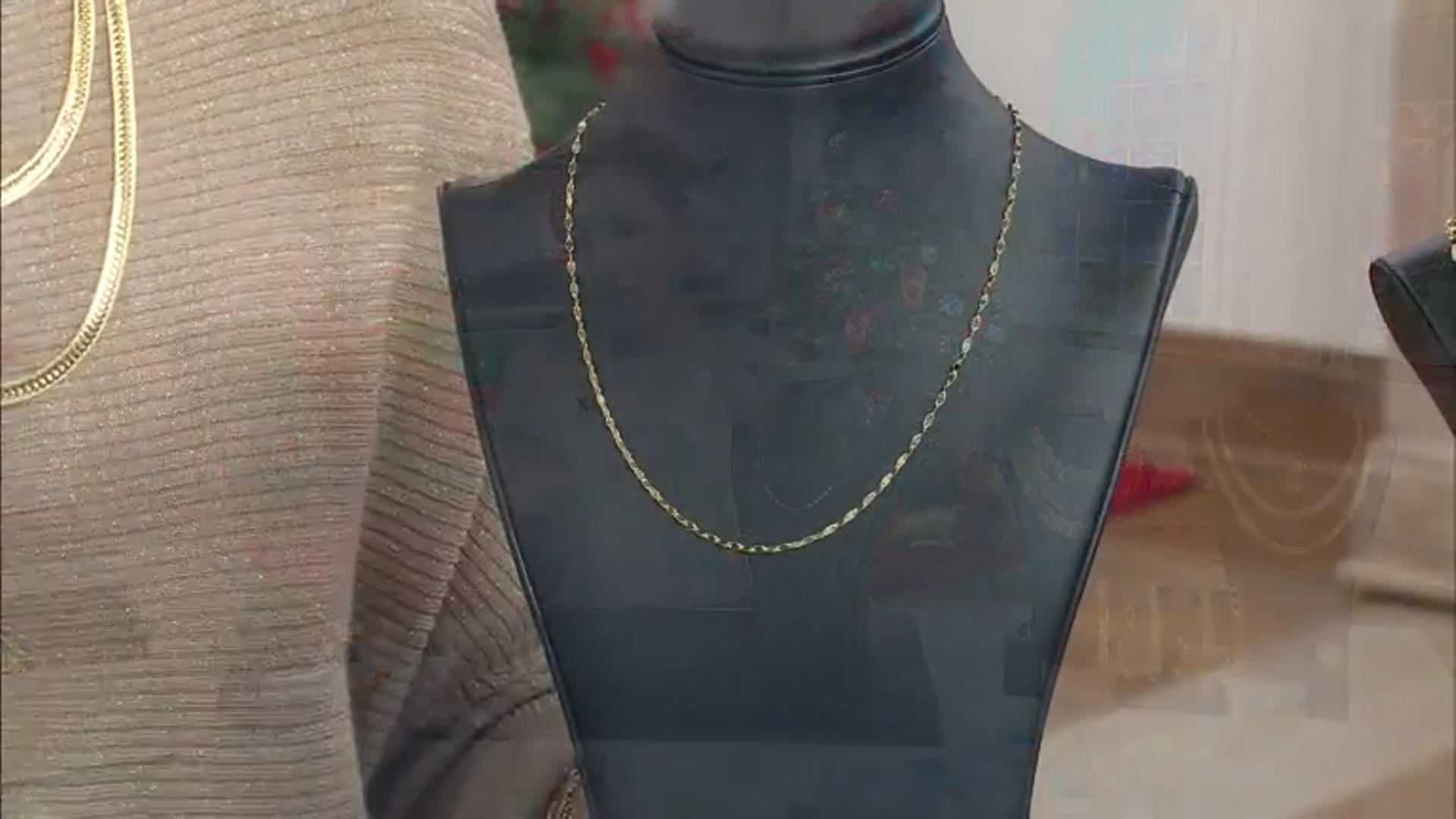 18k Yellow Gold Over Sterling Silver 2mm Valentino Link 18 & 20 Inch Chain Set of 2 Video Thumbnail