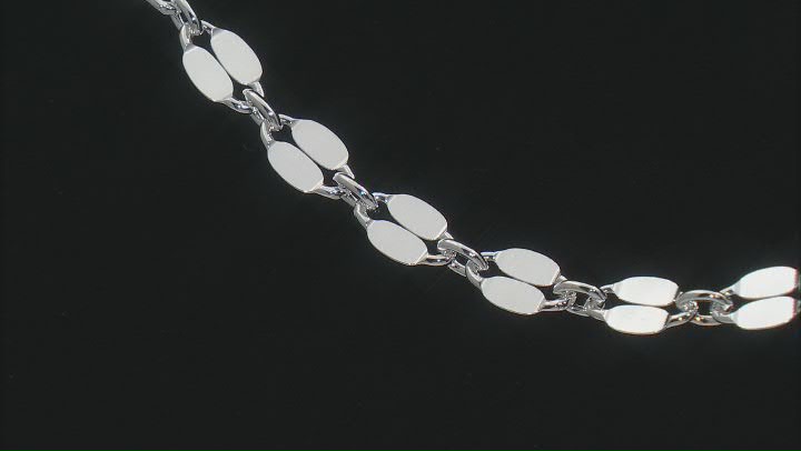 Sterling Silver Mirror Link 20 Inch Chain Video Thumbnail