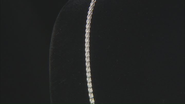 Sterling Silver 1.9mm Diamond-Cut Wheat 20 Inch Chain Video Thumbnail