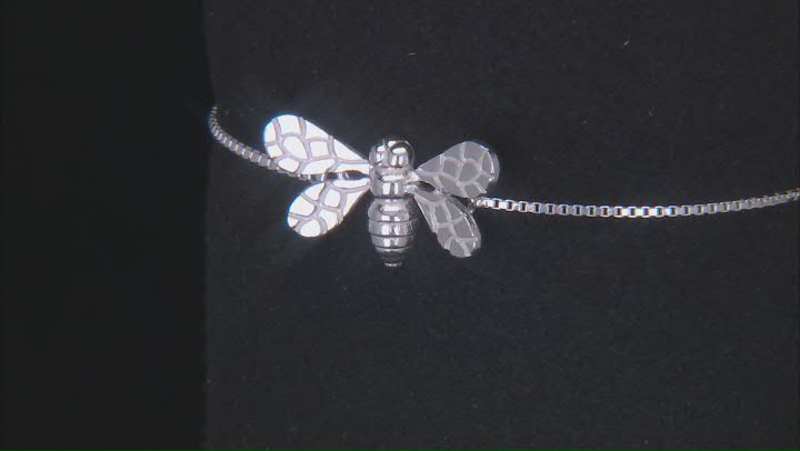 Sterling Silver Textured Bee Bolo Bracelet Video Thumbnail