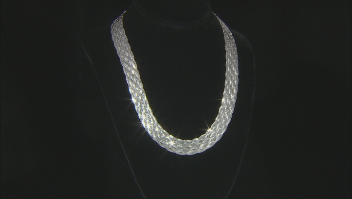 Sterling Silver Braided Necklace Video Thumbnail
