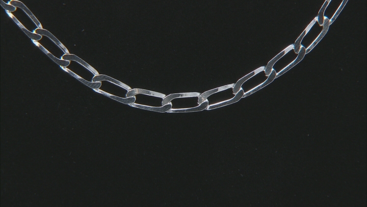 Sterling Silver 3.8MM Flat Paperclip Chain Video Thumbnail