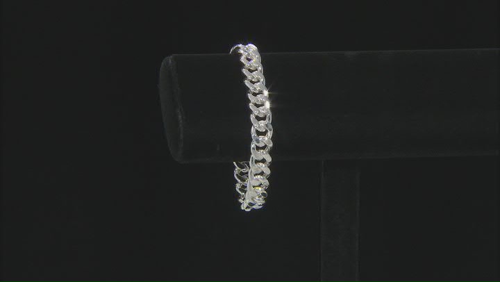Sterling Silver 11.40MM Grumette Link Bracelet Video Thumbnail