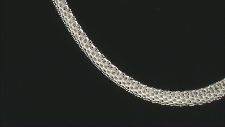 Sterling Silver 4.85MM Flat Box Chain 20 Inch Necklace Video Thumbnail