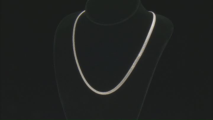 Sterling Silver 4.85MM Flat Box Chain 20 Inch Necklace Video Thumbnail
