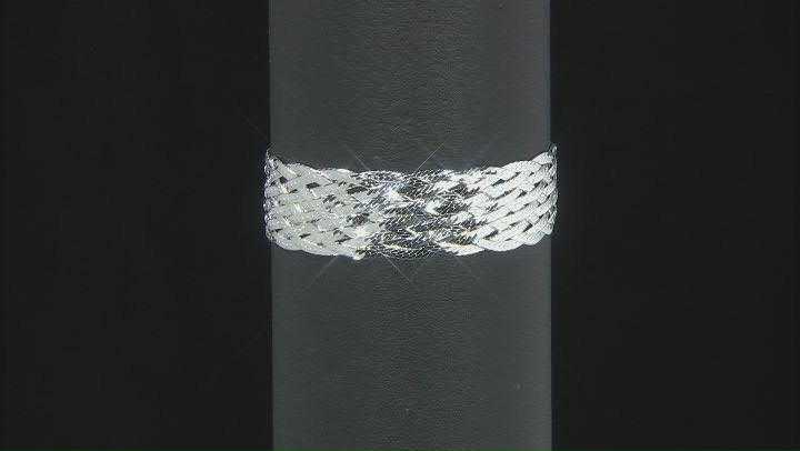 Sterling Silver Braided Link Bracelet Video Thumbnail