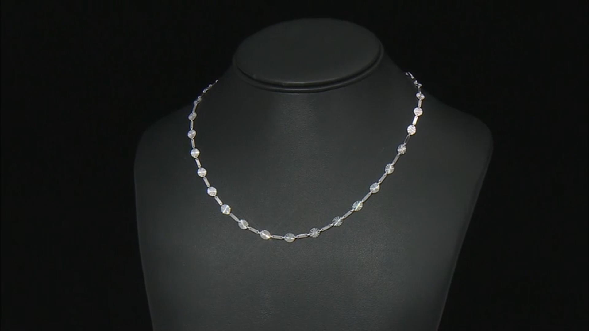 Sterling Silver Starburst 24 Inch Chain Video Thumbnail