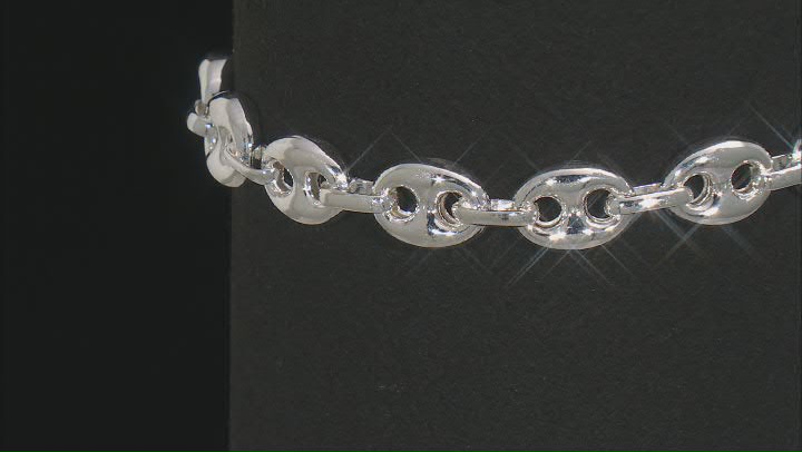 Sterling Silver Puff Mariner Bolo Bracelet Video Thumbnail