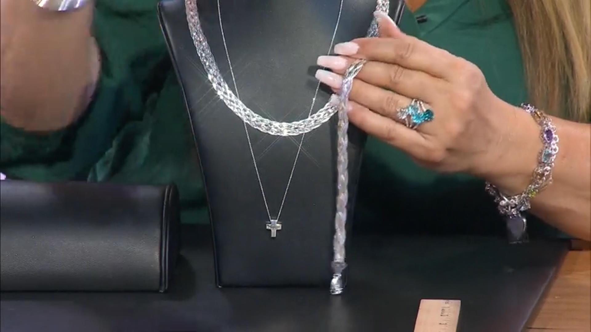 Sterling Silver Cross 18 Inch Necklace Video Thumbnail