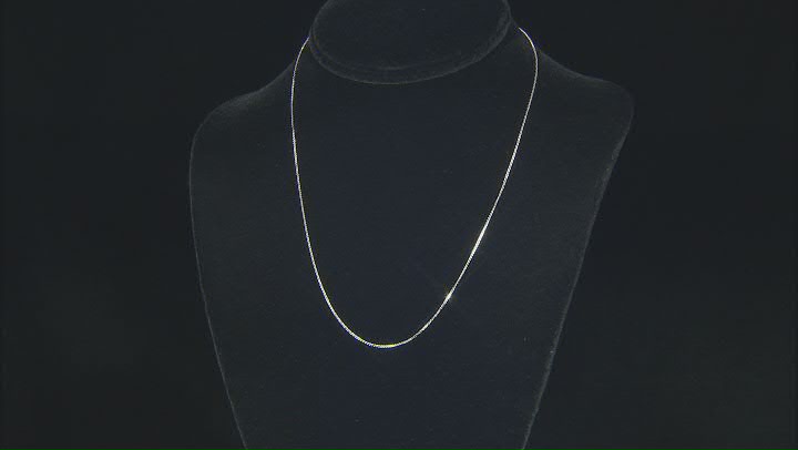 Rhodium Over Sterling Silver Singapore, Box, & Diamond-Cut Cable Set of 3 18 Inch Chains Video Thumbnail