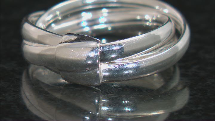 Sterling Silver Triple Band Ring Video Thumbnail