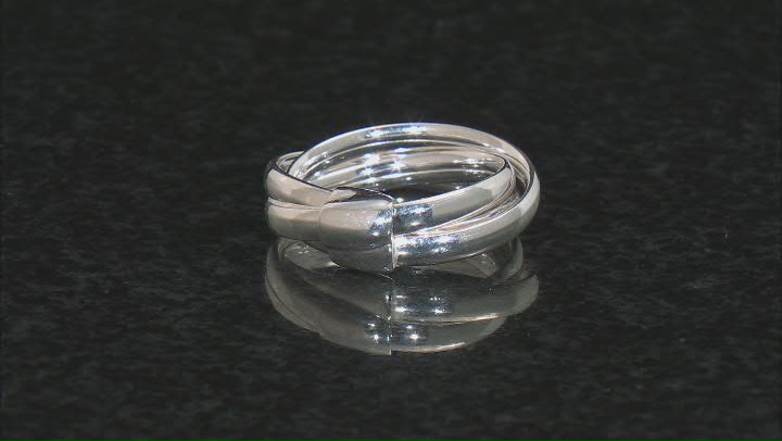 Sterling Silver Triple Band Ring Video Thumbnail
