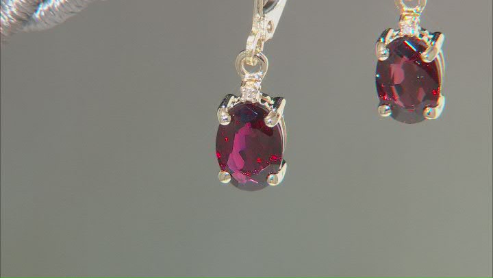 Red Spinel 10K Yellow Gold Earrings 1.57ctw Video Thumbnail