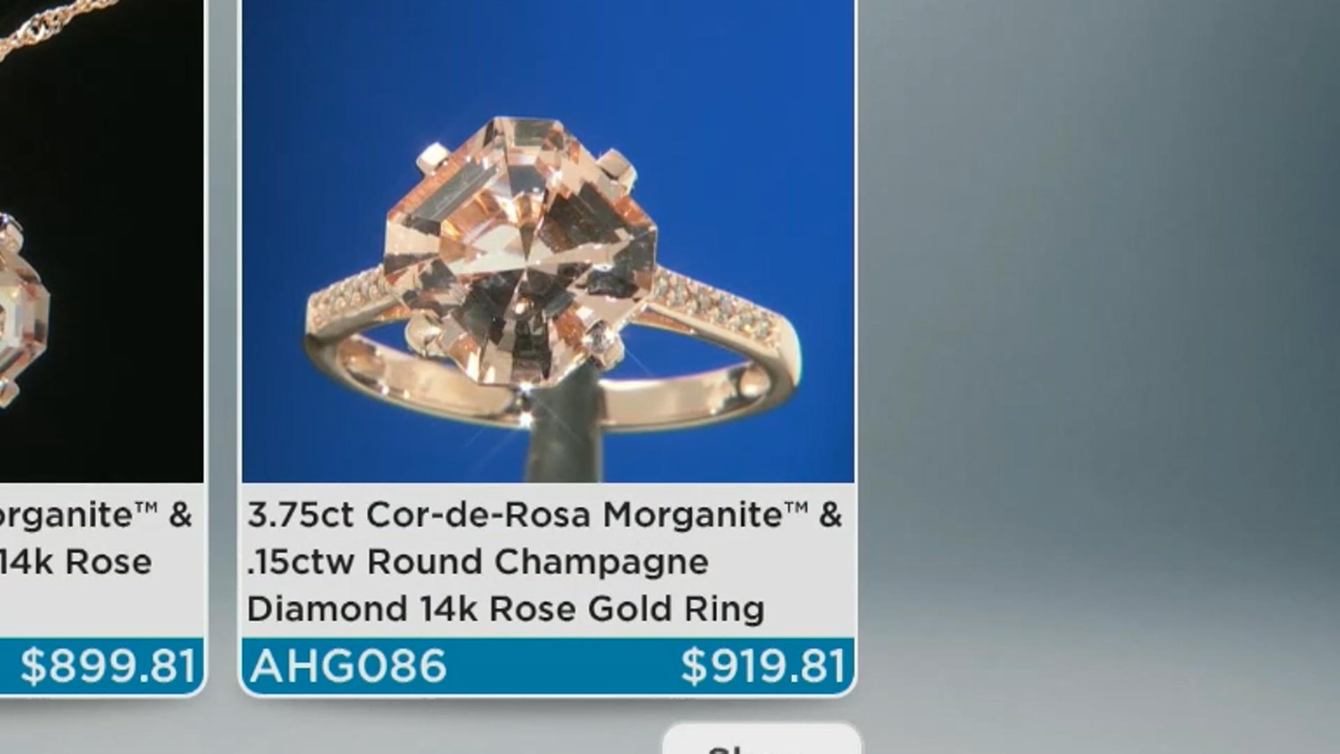 Peach Morganite 14k Rose Gold Pendant with Chain 3.81ctw Video Thumbnail