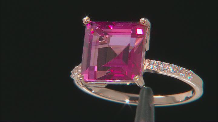 Pink Topaz 10k Rose Gold Ring 5.67ctw Video Thumbnail