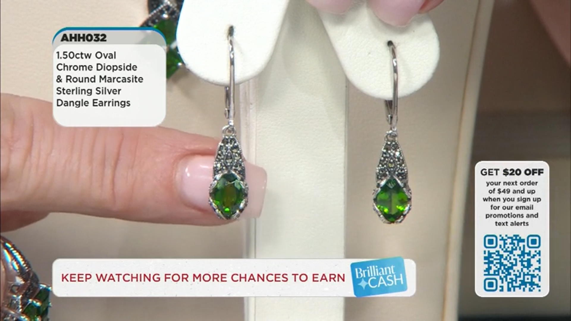 Green Chrome Diopside Sterling Silver Dangle Earrings 1.50ctw Video Thumbnail