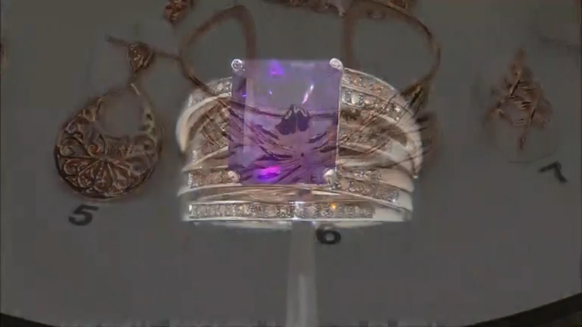Purple Amethyst Rhodium Over Sterling Silver Ring 5.04ctw Video Thumbnail