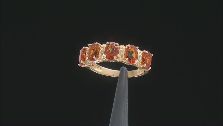 Orange Madeira Citrine 18K Yellow Gold over Silver Ring 1.83ctw Video Thumbnail