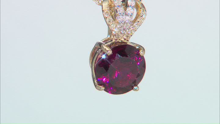 Pink Tourmaline 14K Yellow Gold Pendant With Chain. 1.82ctw Video Thumbnail