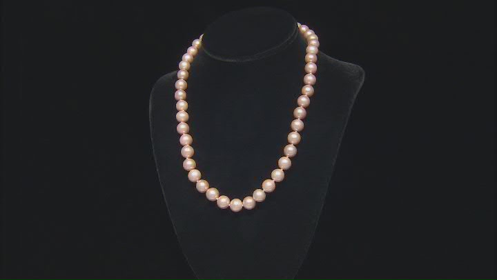Genusis™ Pink Cultured Freshwater Pearl Rhodium Over Sterling Silver 20" Necklace Video Thumbnail