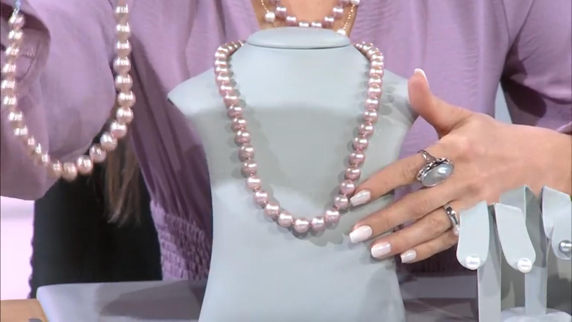 Genusis™ Lavender Cultured Freshwater Pearl Rhodium Over Sterling Silver 20" Necklace Video Thumbnail