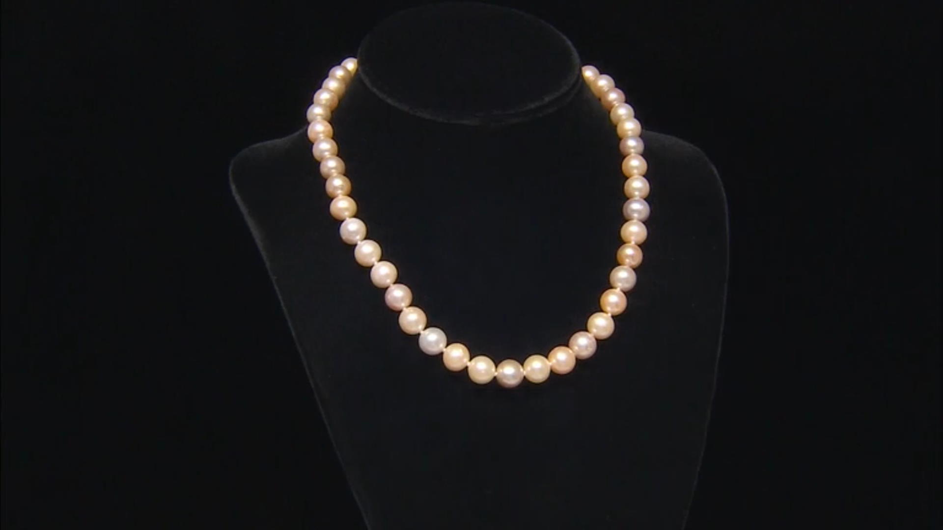 Multi-Color Cultured Freshwater Pearl Rhodium Over Sterling Silver 18" Necklace Video Thumbnail